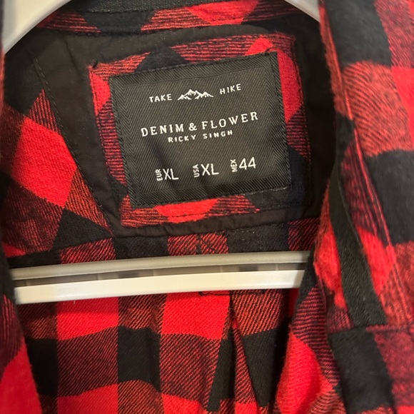 Denim & Flower flannel - Picture 3 of 3